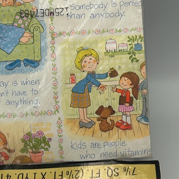 Vintage Hallmark Mothers Day Gift Wrap Ensemble Bow Card Wrapping Paper Sheets - Picture 6 of 12